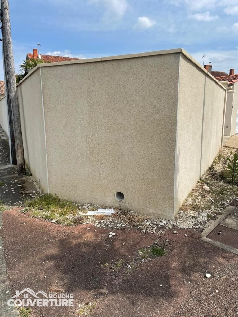 Nettoyage extérieur d’un muret